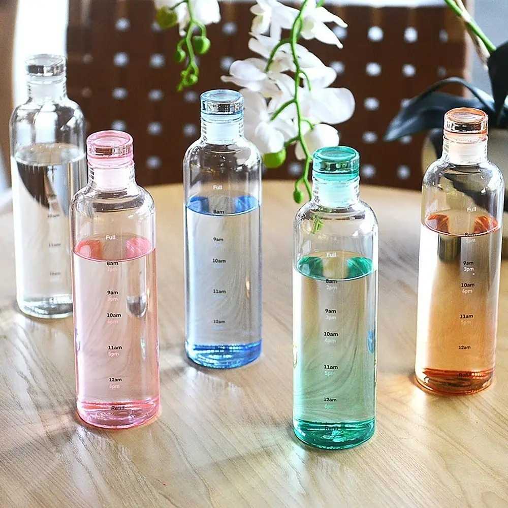 INS Style Transparent Leakproof Water Bottle with Timescale – view 4