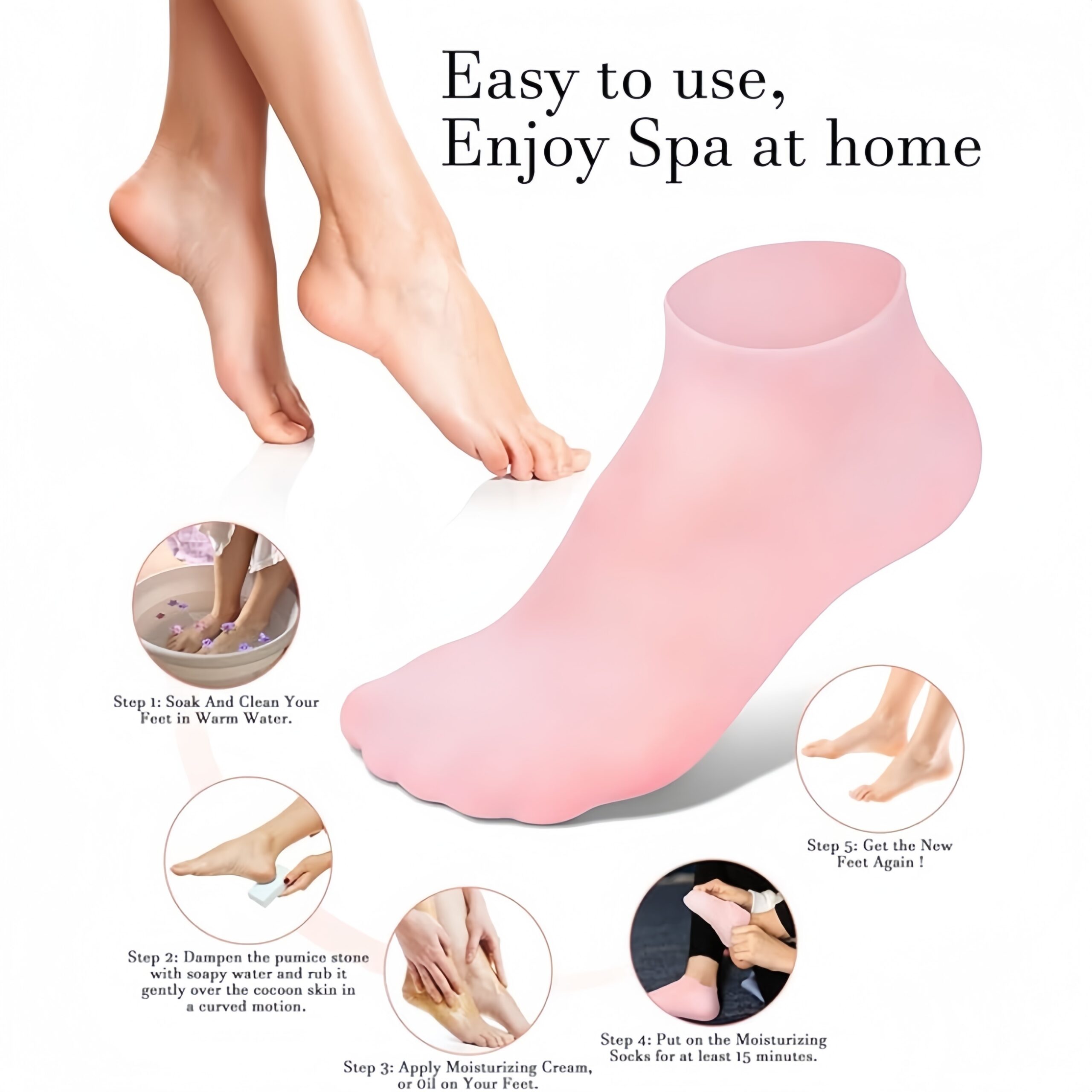 Moisturizing Gel Heel Socks (1 Pair) – view 4