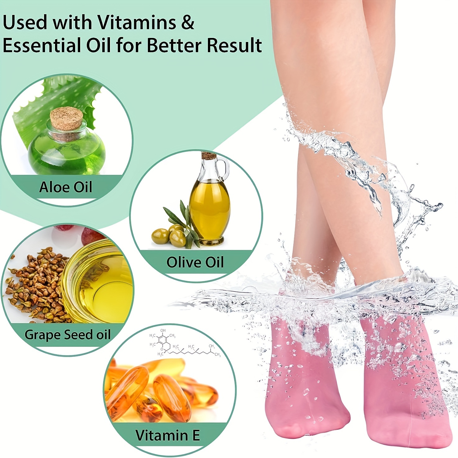 Moisturizing Gel Heel Socks (1 Pair) – view 2