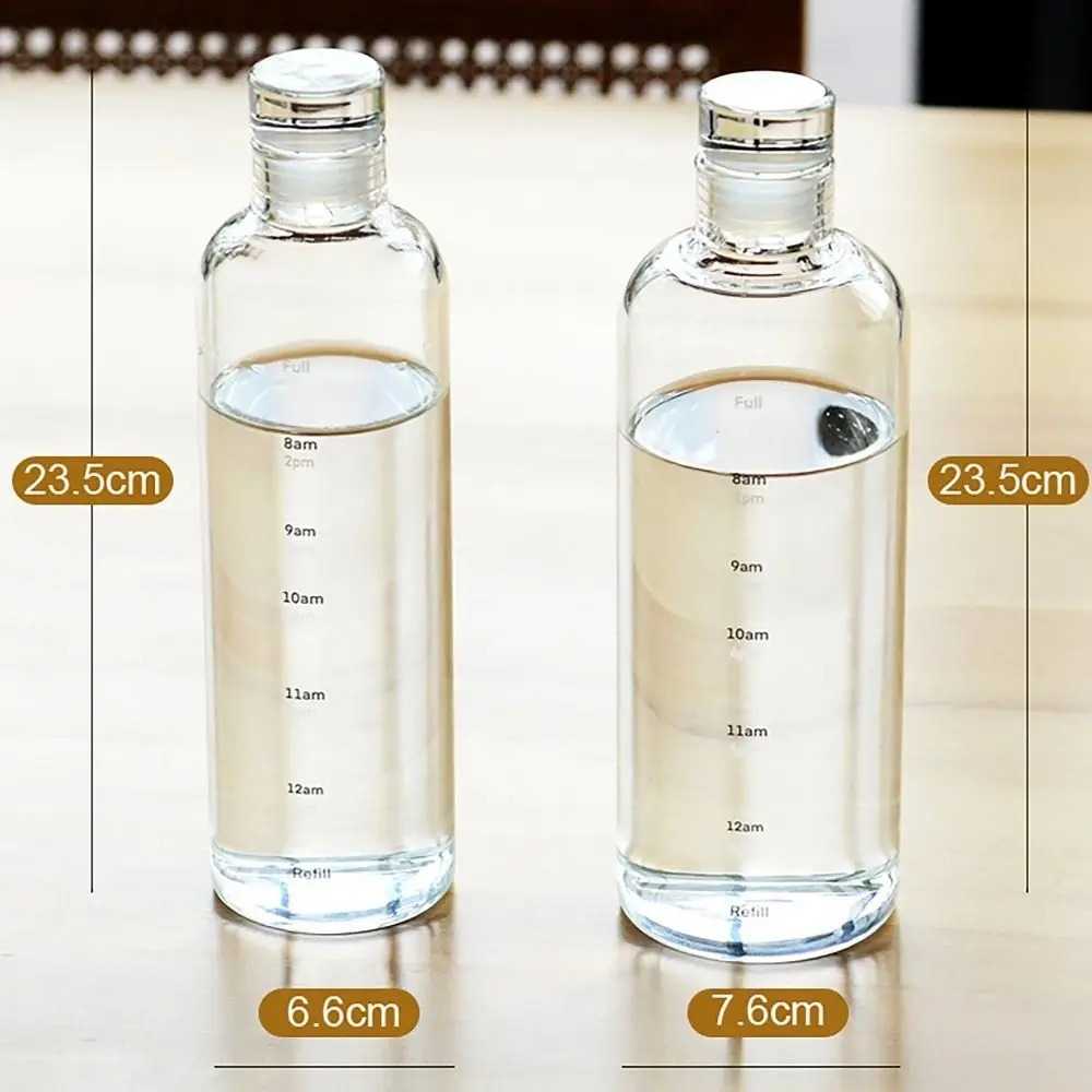 INS Style Transparent Leakproof Water Bottle with Timescale – view 5