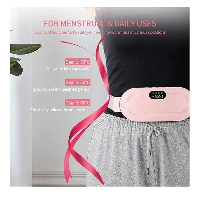 Electric Period Cramp Massager – Heating Belt for Menstrual Pain Relief – view 7