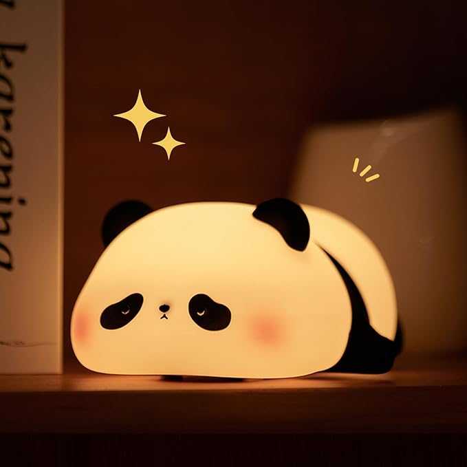 Cute Panda Silicone Night Light – view 4