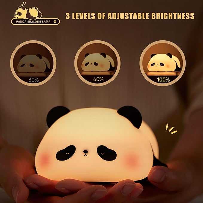 Cute Panda Silicone Night Light – view 6