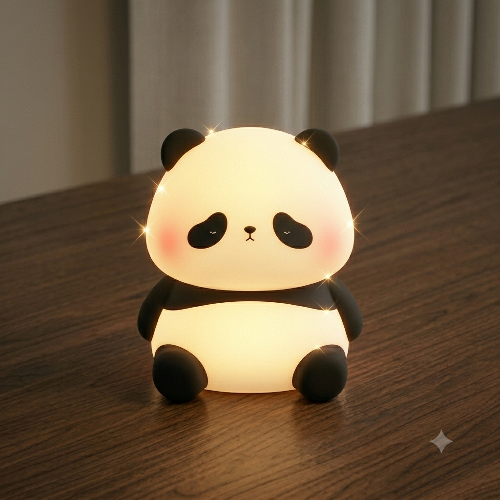 Cute Panda Silicone Night Light
