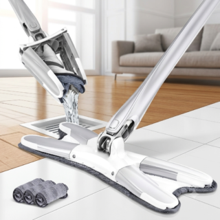 360° Twist Mop – Self-Wringing Microfiber Floor Mop