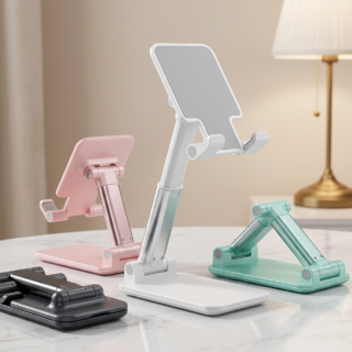 Smart Foldable Mobile Stand – Adjustable Desktop Holder for iPhone & Android
