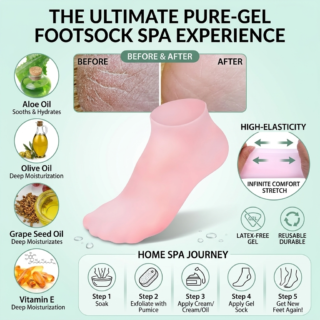 Moisturizing Gel Heel Socks (1 Pair)