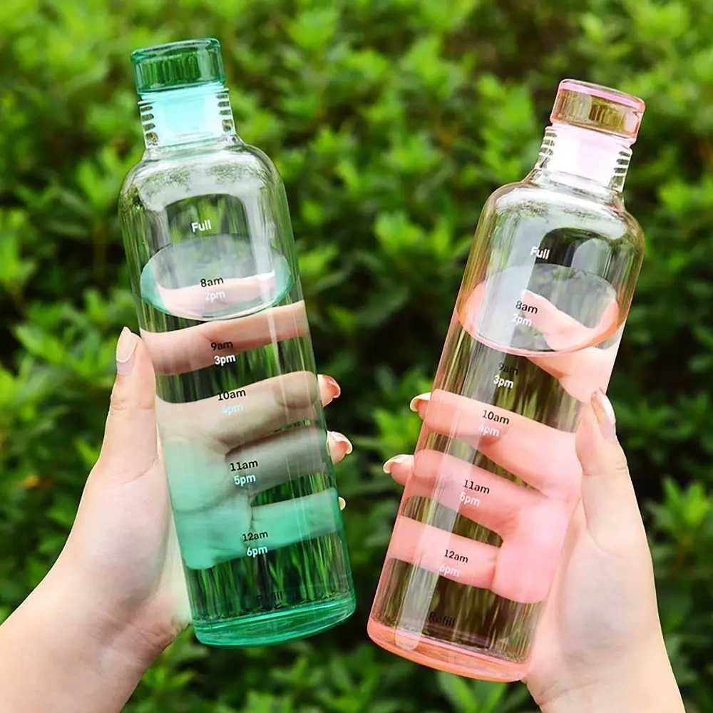 INS Style Transparent Leakproof Water Bottle with Timescale – view 2